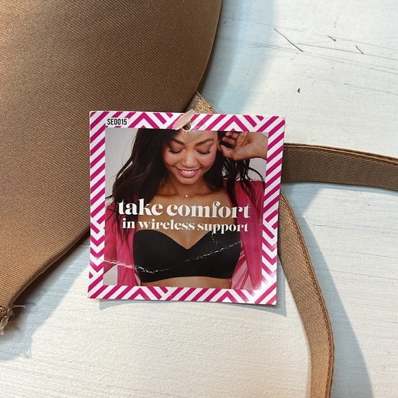 Maidenform Wireless Convertible Bra, Smooth, Secure, Brown, Size 34 D, NWT - Picture 6 of 7